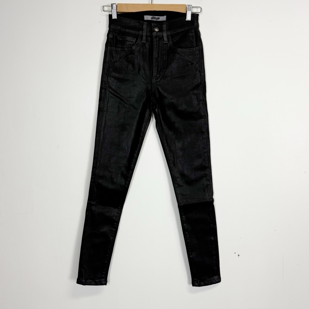NEW Joes Jeans High Rise Coated Black Jeans Womens Size 23 NWOT